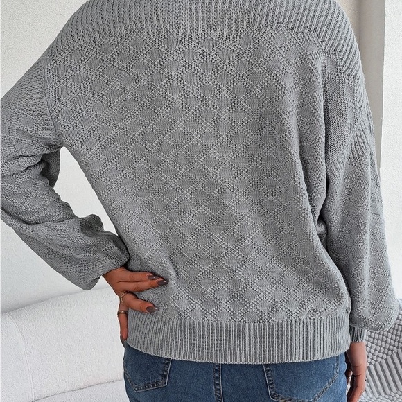 Half Way There Women’s Buttoned Sweater - Picture 3 of 4